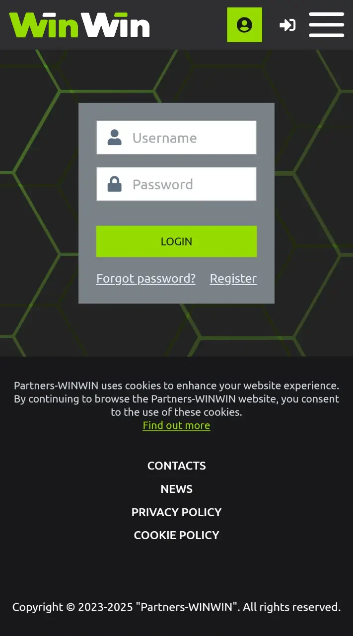 Login to your WinWin Affiliate account and start earning.