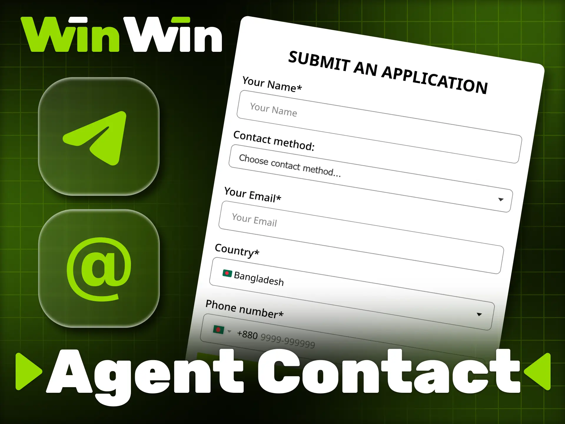 Reach out to the WinWin cash agent manager for assistance.