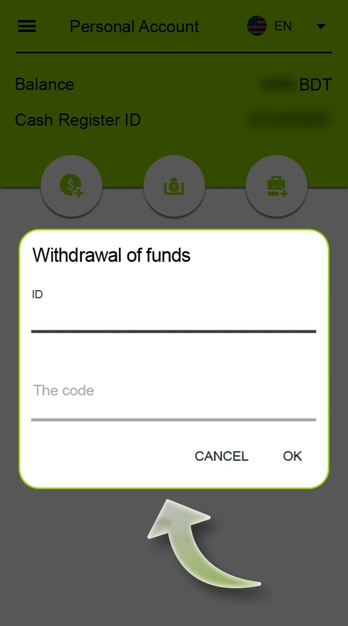 Request a withdrawal from your WinWin Agent account.