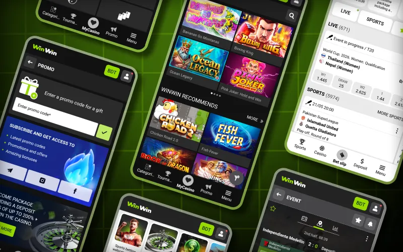 The WinWin app provides an easy-to-use interface.