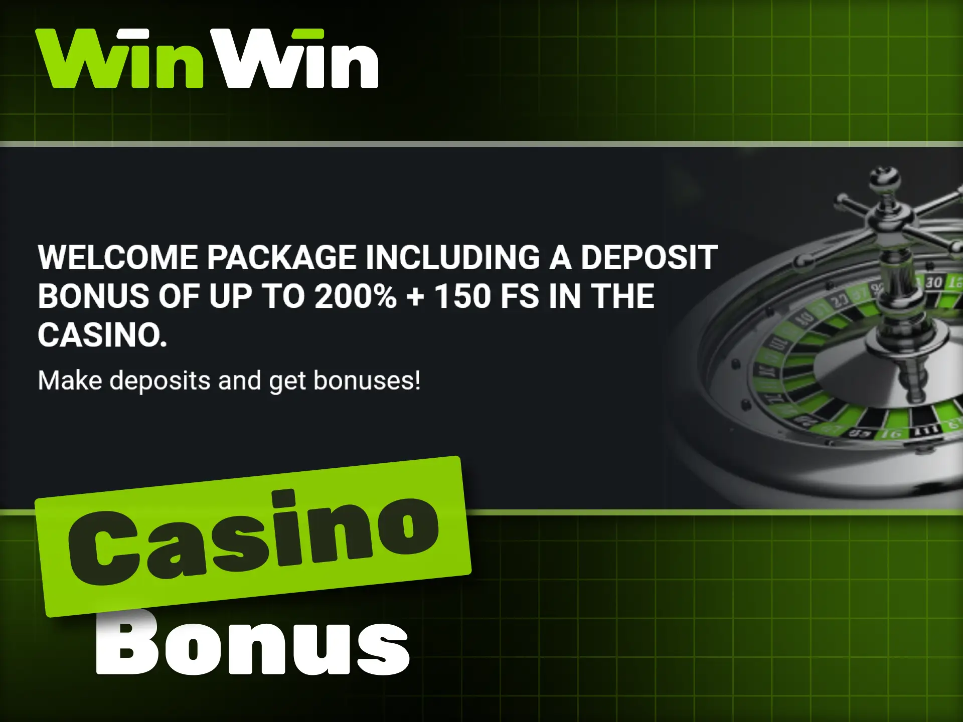 WinWin features an attractive welcome bonus for new casino players.