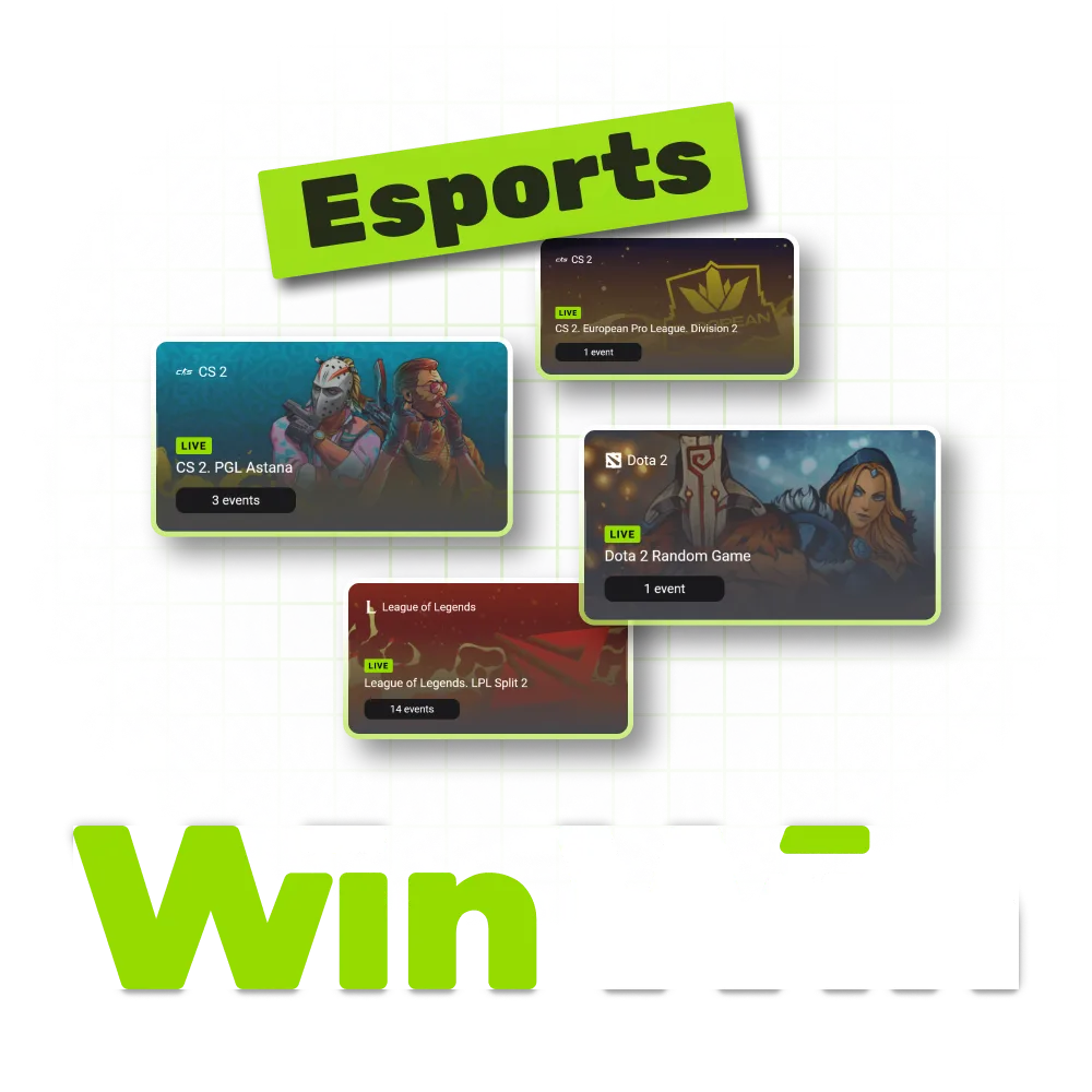 Place your bets on cybersport events via WinWin.