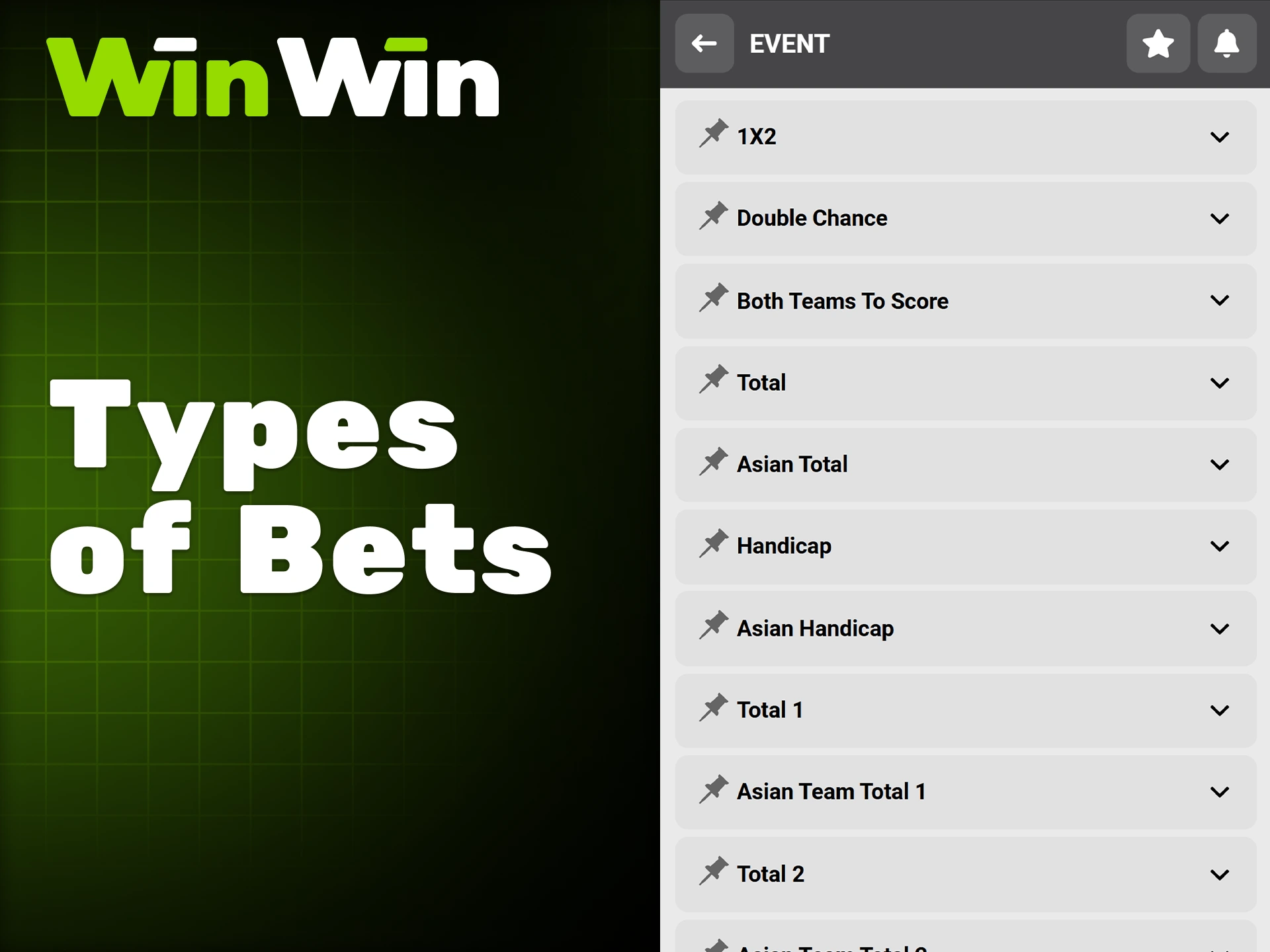 Check out the types of football betting at WinWin.