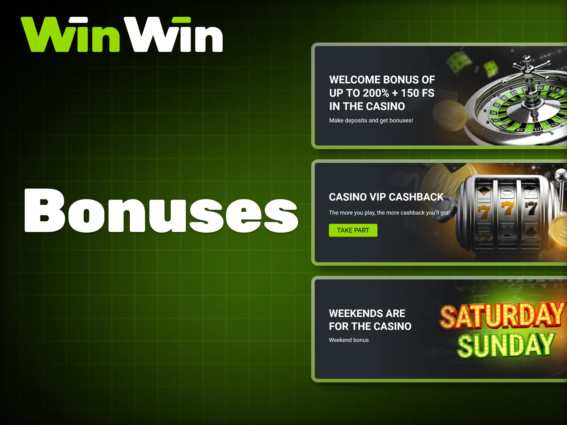 Claim your bonuses at WinWin and dive into live casino gaming.