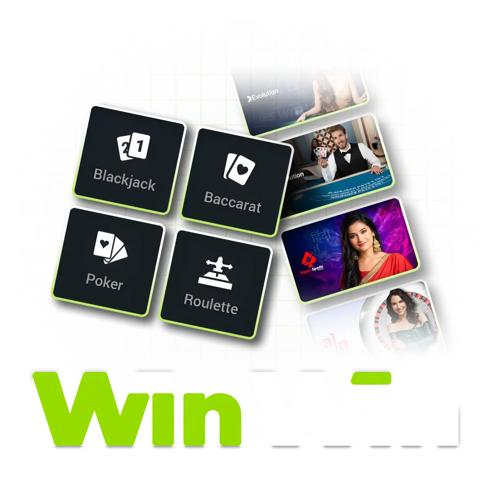 Have an authentic casino experience with real dealers at WinWin live casino.