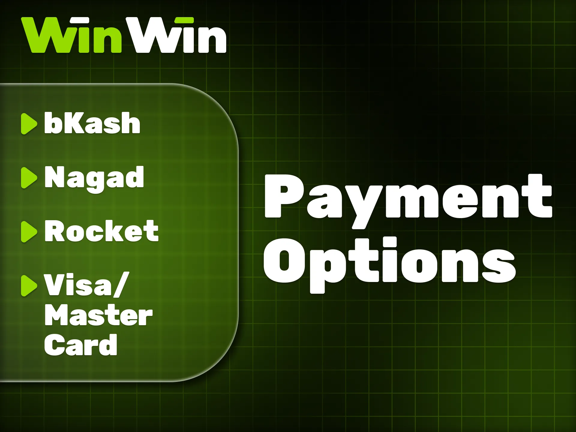 Bangladesh users can enjoy fast and secure payments with WinWin.
