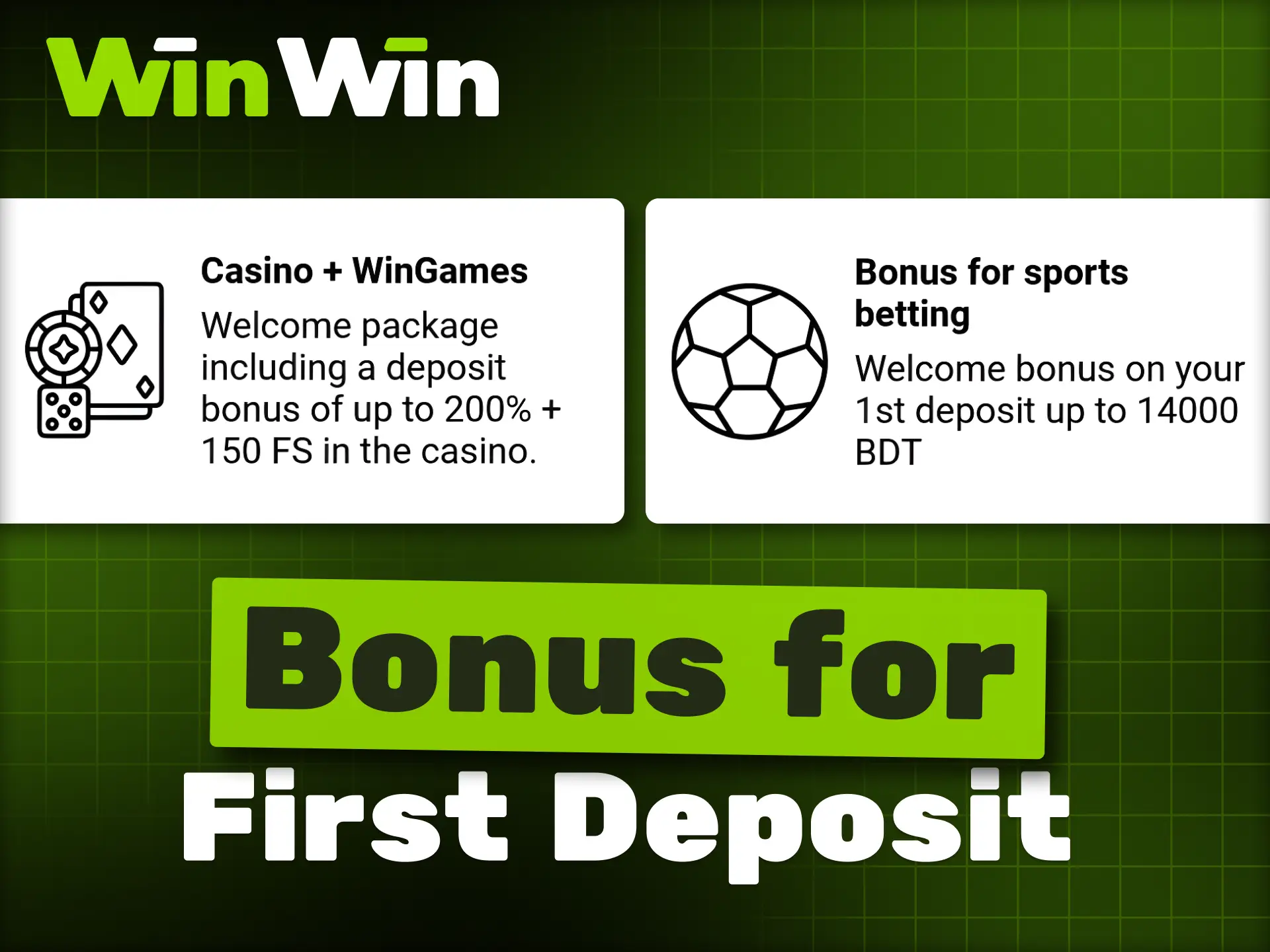 WinWin provides rewarding welcome bonuses for new users first deposits.