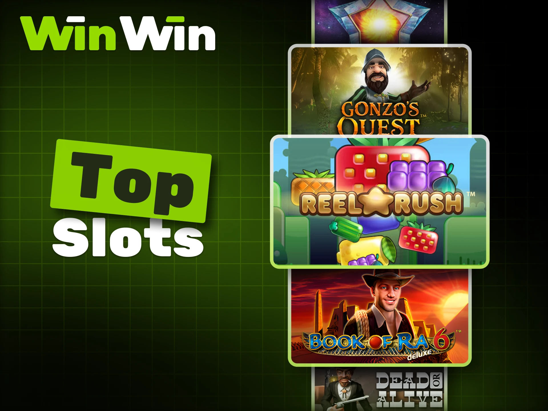 Play the most popular slots available at WinWin.