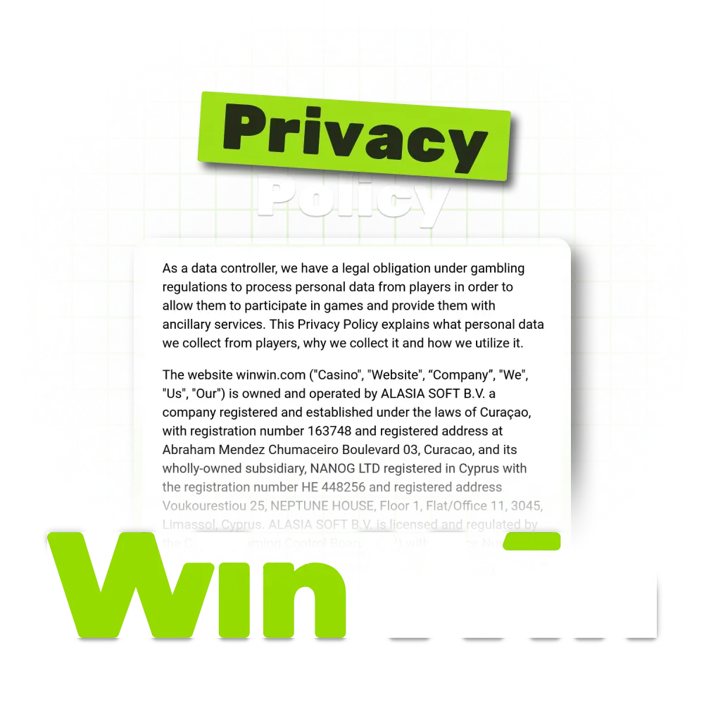 Customer privacy is a top priority at WinWin.