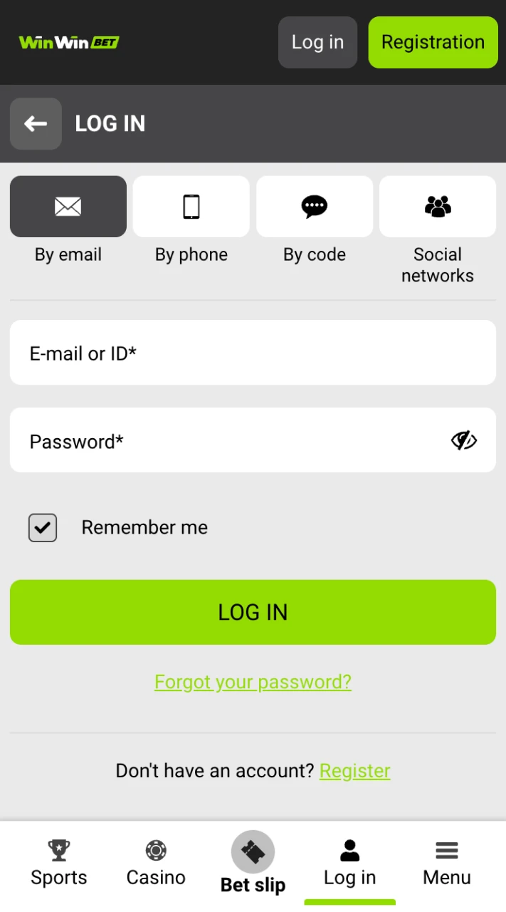 Sign in to your WinWin account and enjoy.