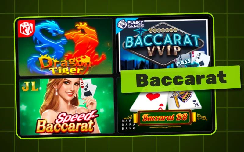 Play baccarat on WinWin with classic and live versions.