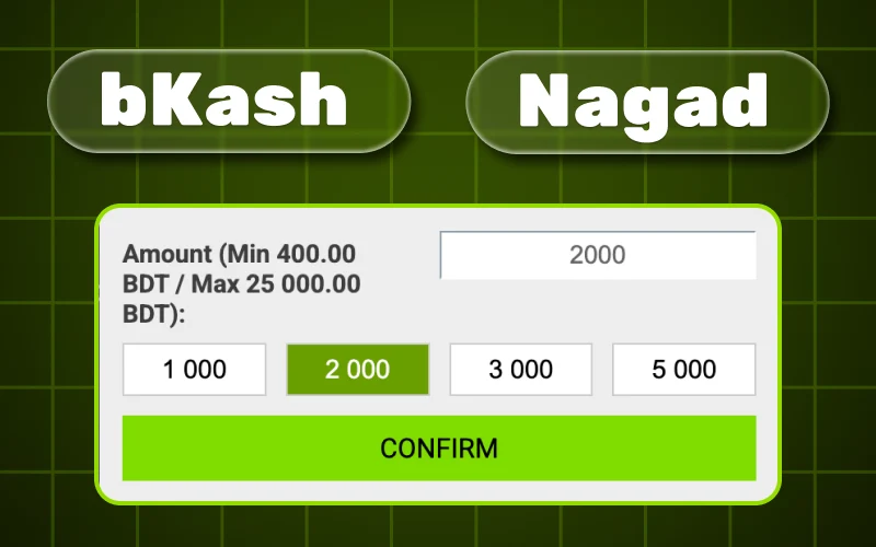 Use WinWin for fast deposits and withdrawals with bKash and Nagad.