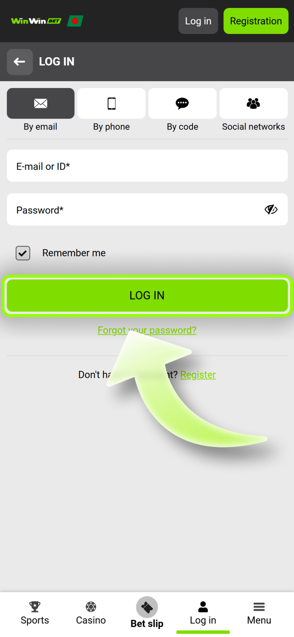 Log in or create a WinWin account now.