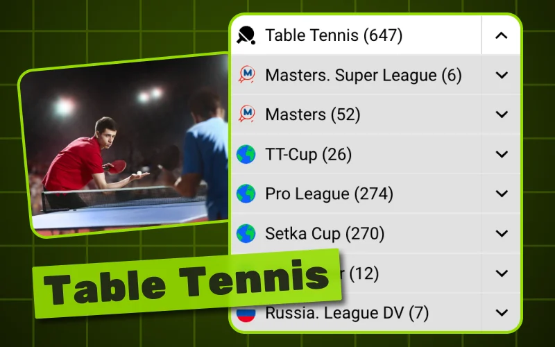 Enjoy WinWin with quick table tennis matches.