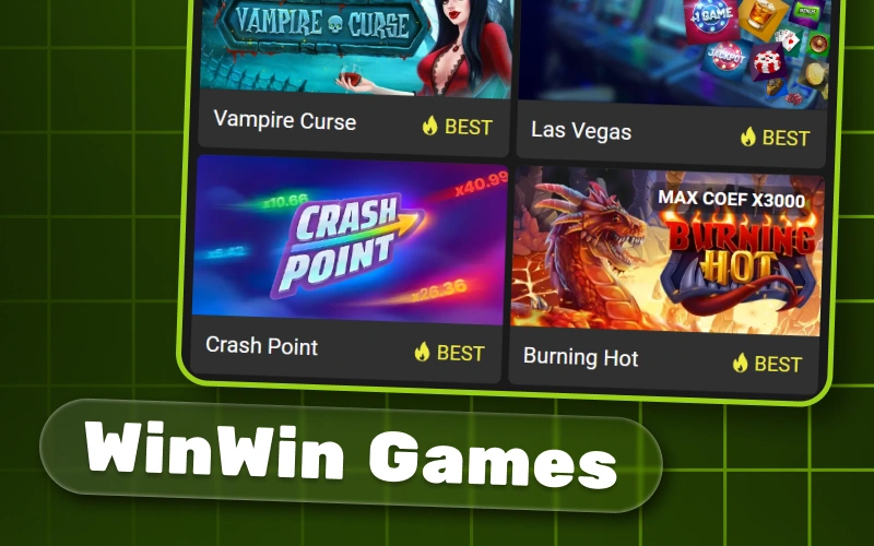 Explore the collection of exclusive games in the dedicated WinWin Games category.